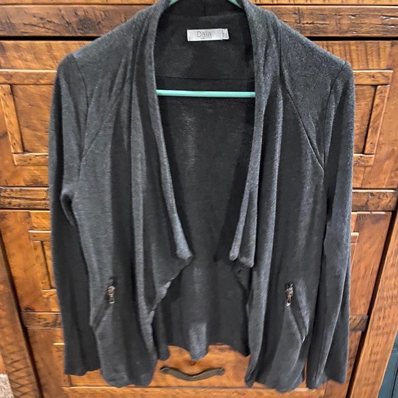 Open cardigan sweatshirt top - Picture 1 of 4